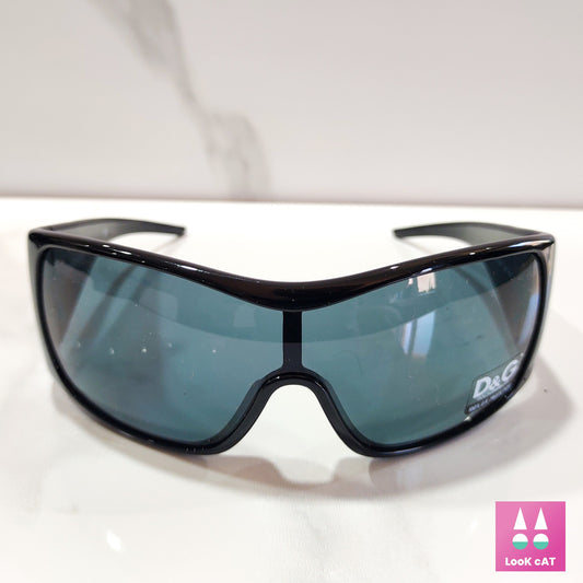 Dolce and Gabbana 8033 B Y2K vintage NOS sunglasses gafas wrap shield glasses