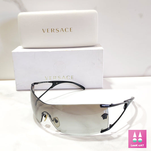 Versace 2052 vintage wrap shield sunglasses NOS new gafas glasses Y2k