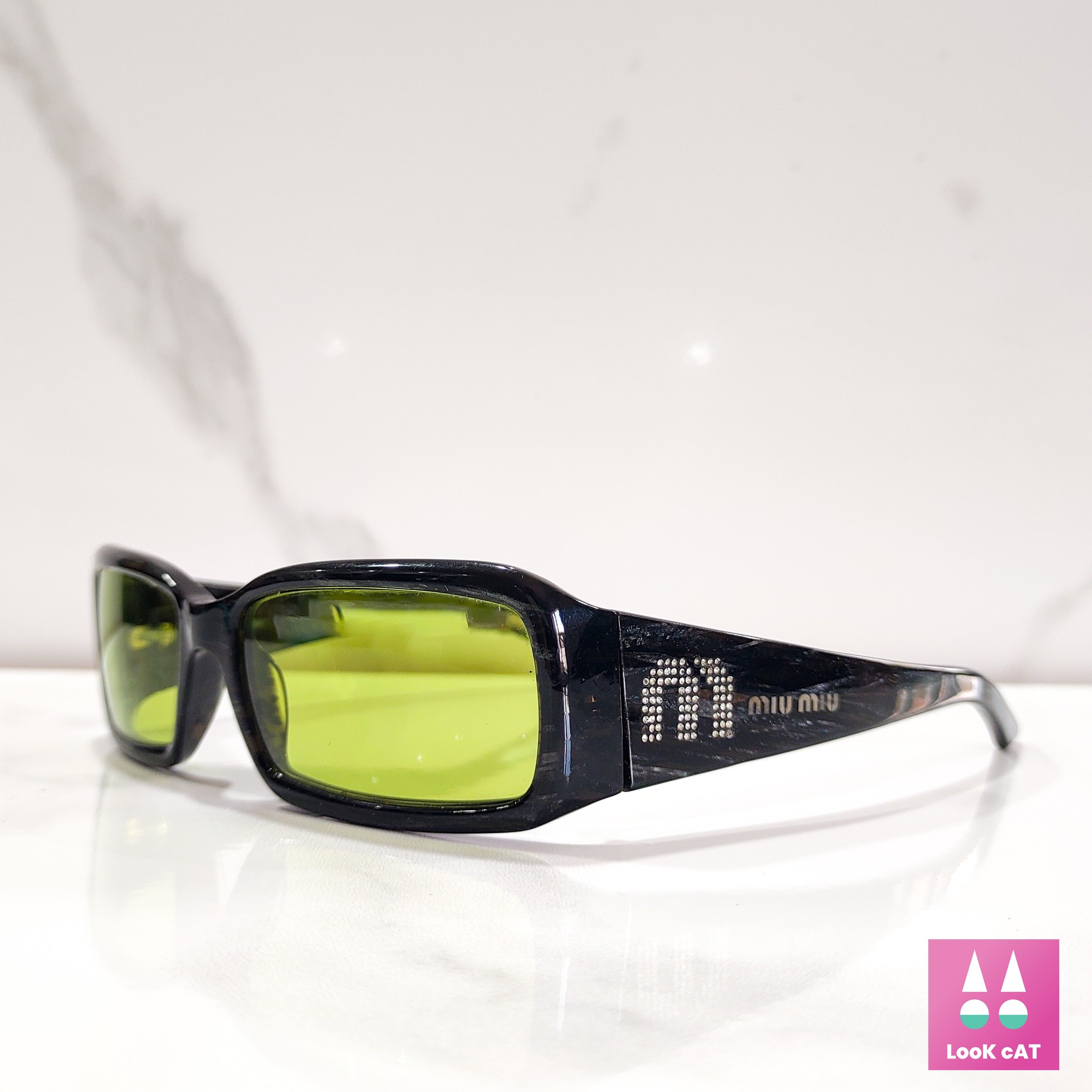 Miu Miu SMU 09 复古太阳镜brille bezel y2k shades monogram 正品设计
