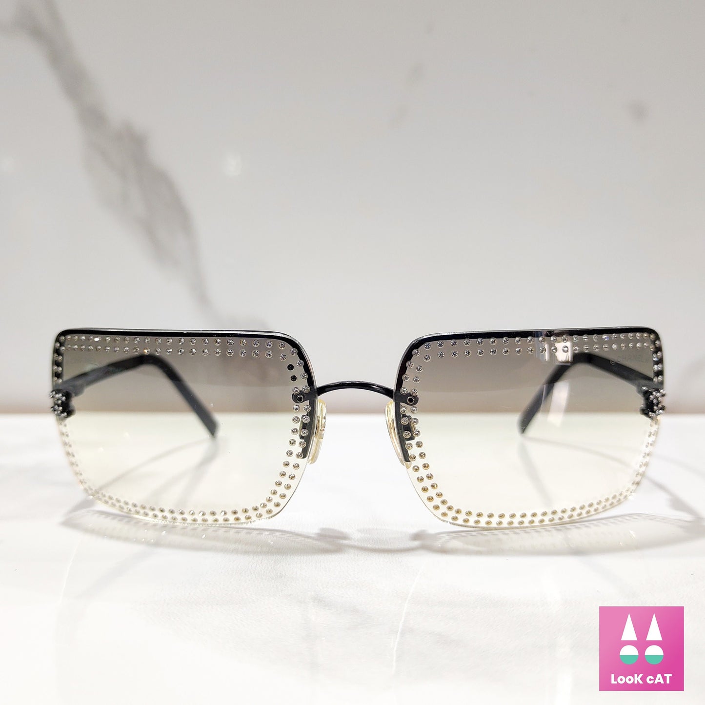 香奈儿太阳镜型号 4105 限量版 lunette brille y2k 色调无框