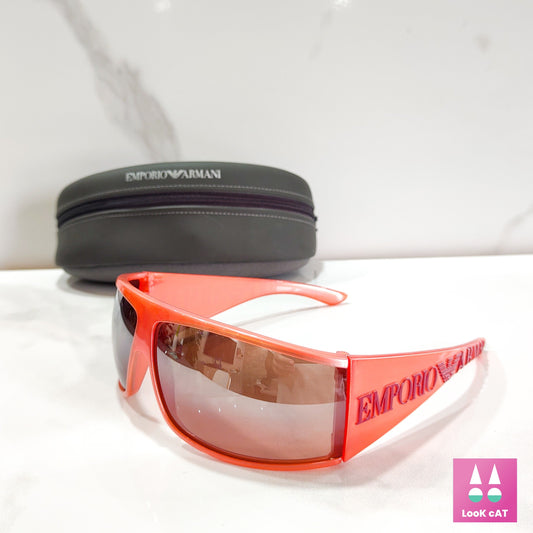 Emporio Armani 9213 sunglasses wrap shield lunette brille y2k shades cyber