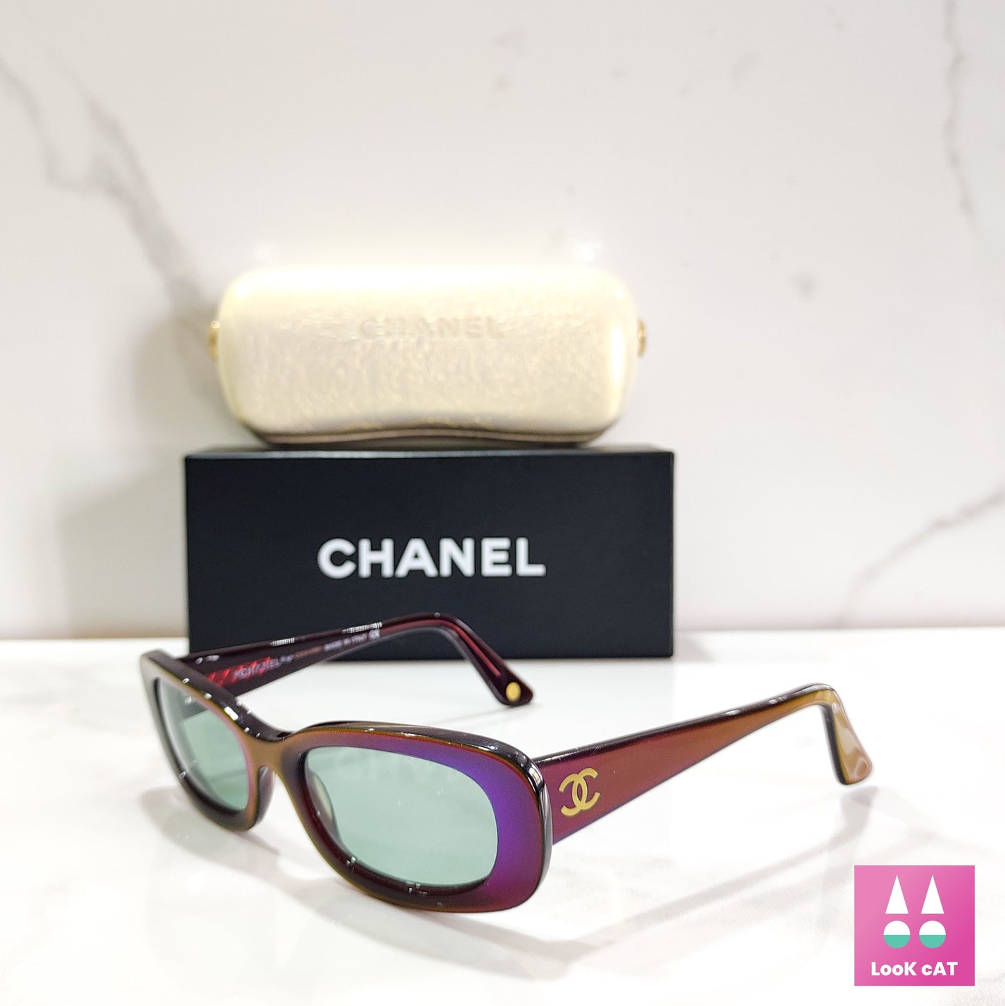 Occhiali da sole Chanel modello 5011 lunette brille sfumature anni '90
