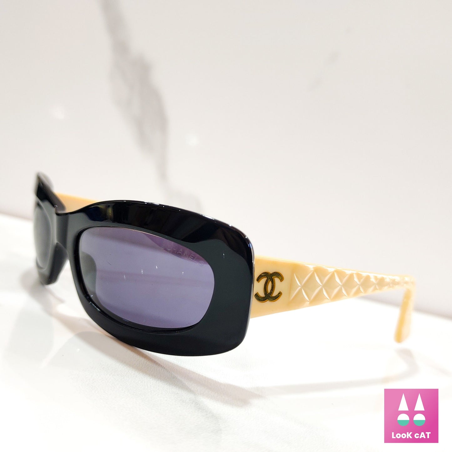 Chanel mod 5006 occhiali da sole vintage lunetta brille y2k sfumature senza montatura