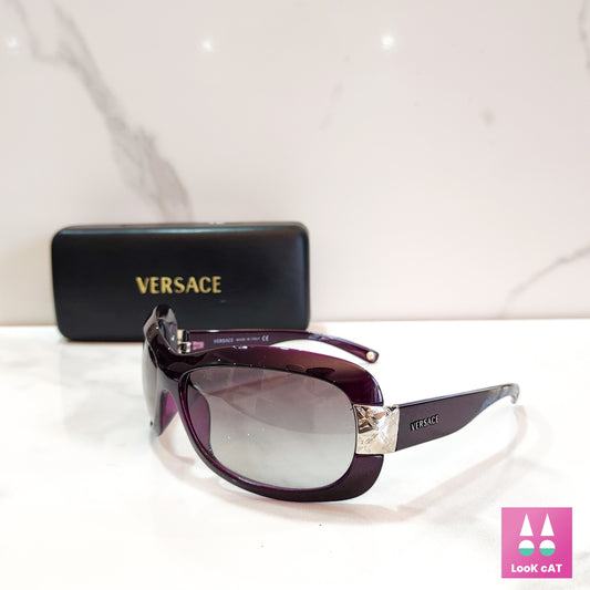 Versace 4136 occhiali da sole vintage Y2K wrap shield occhiali gafas anni '90