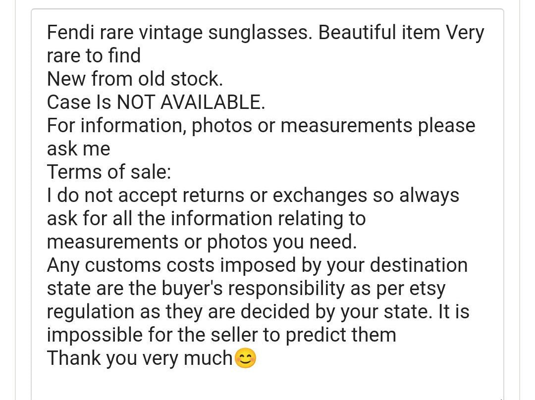 Fendi 7506 RARI occhiali da sole vintage occhiali lunetta brille anni '90 y2k