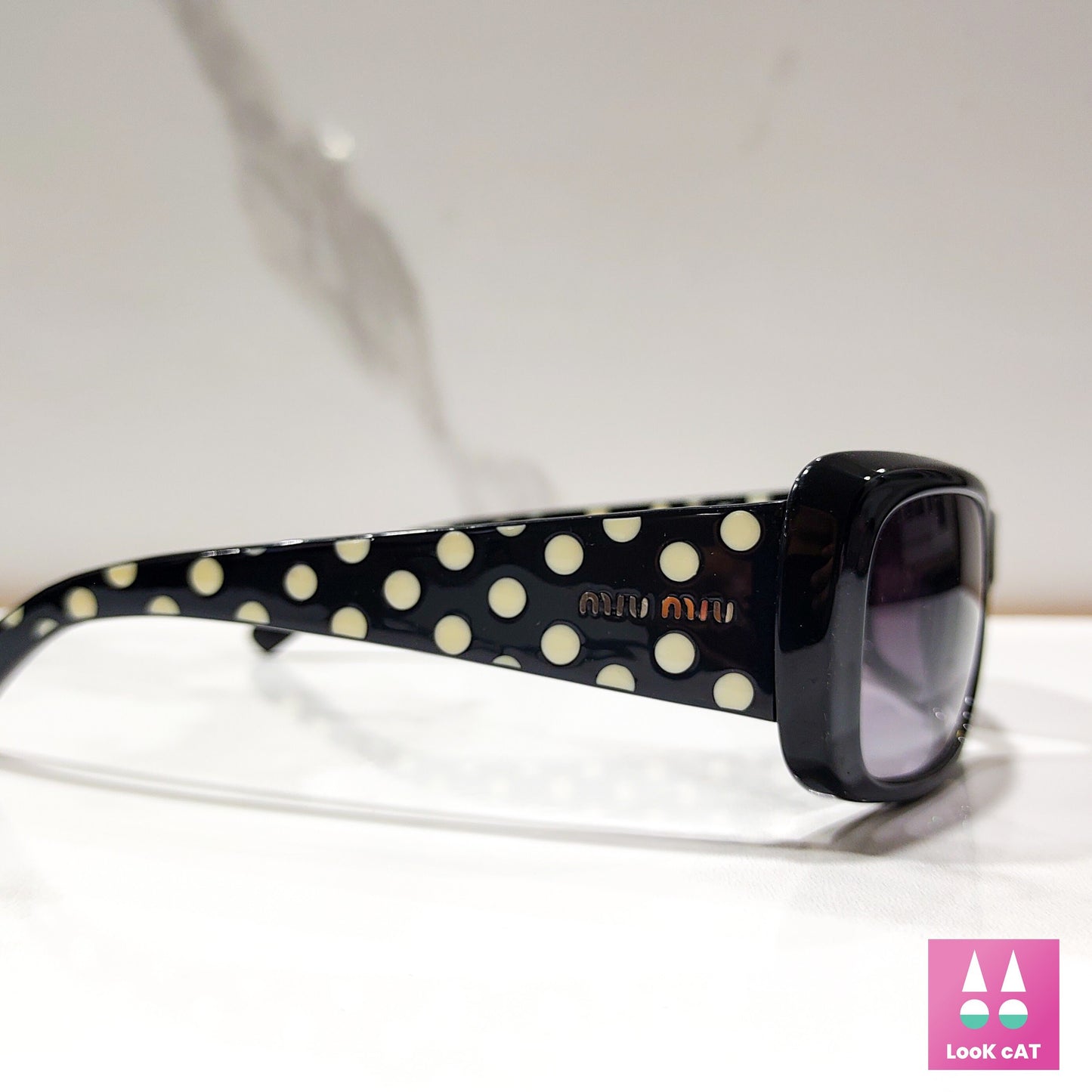 Miu Miu SMU 16F occhiali da sole vintage lunetta brille y2k sfumature monogramma designer genuino