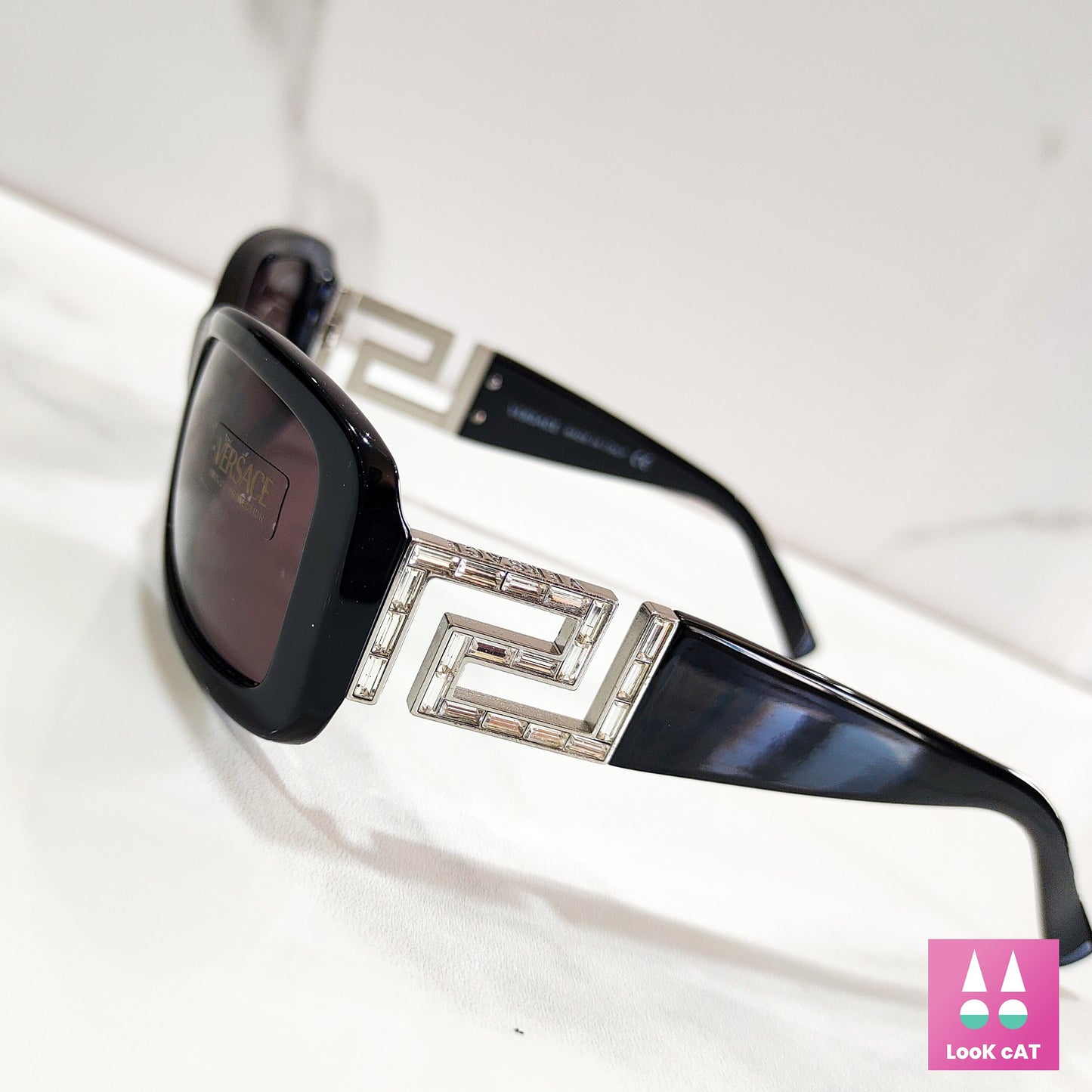 Versace 4111 occhiali da sole vintage Y2K wrap shield occhiali gafas anni '90