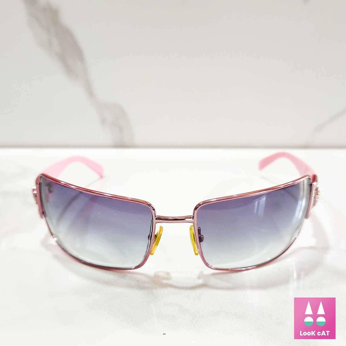 Versace 2032 occhiali da sole vintage rosa avvolgente scudo occhiali gafas anni '90 y2k