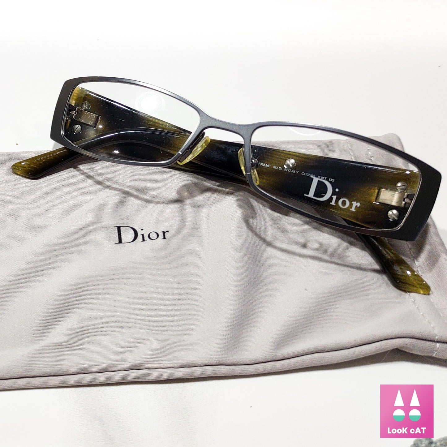 Dior CD3688 occhiali da vista vintage eyeframe occhiali gafas Y2k NOS mai indossati