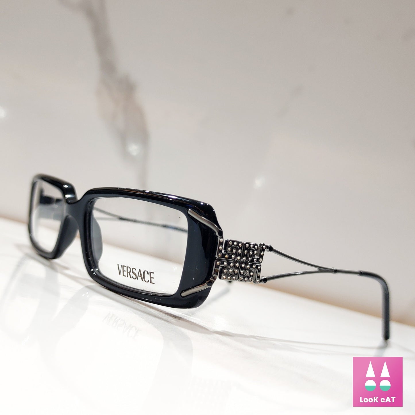 Versace occhiali da vista vintage 3043 occhiali da vista lunetta brille y2k sfumature senza montatura