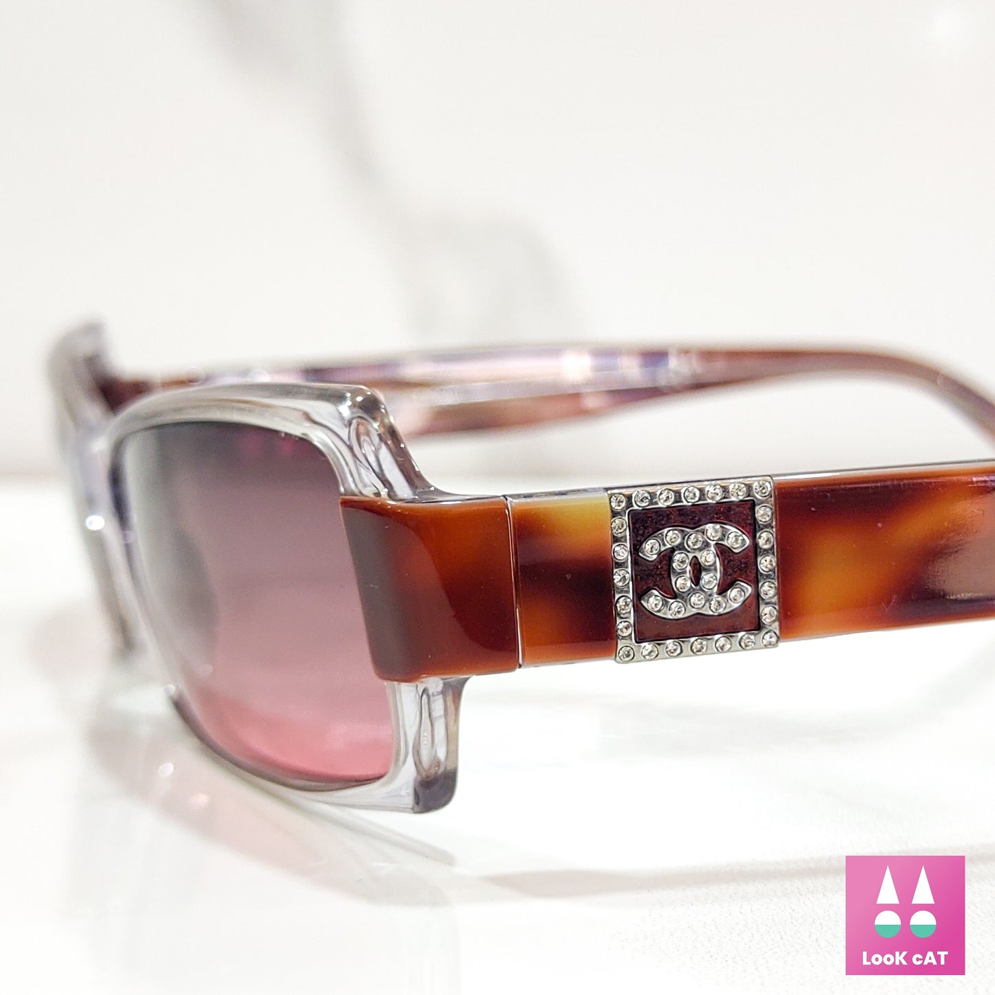 Chanel modello 3064 occhiali da sole vintage lunetta brille y2k sfumature anni '90