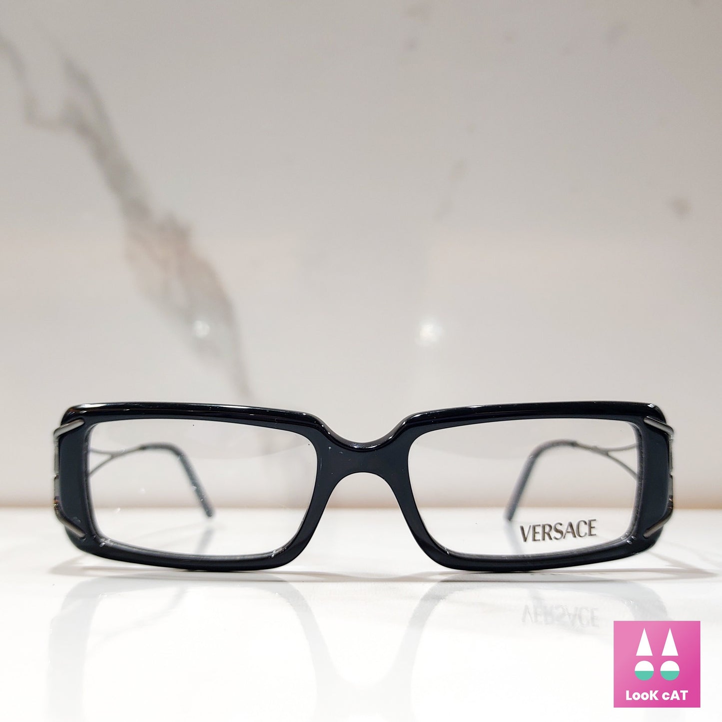 Versace occhiali da vista vintage 3043 occhiali da vista lunetta brille y2k sfumature senza montatura