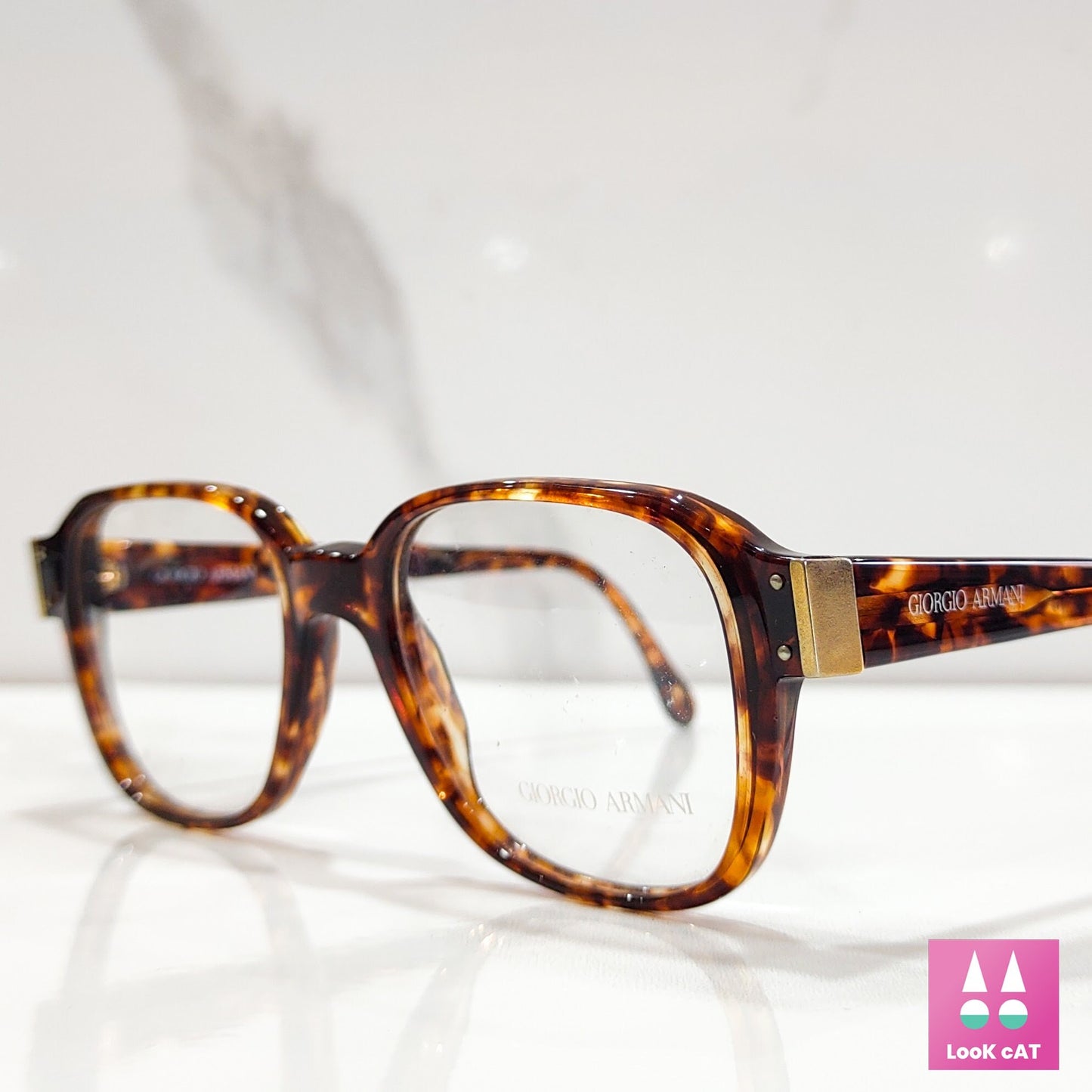 Occhiali da vista Giorgio Armani 313 montatura lunetta tonalità brille pantos occhiali vintage anni '80 realizzati in Italia