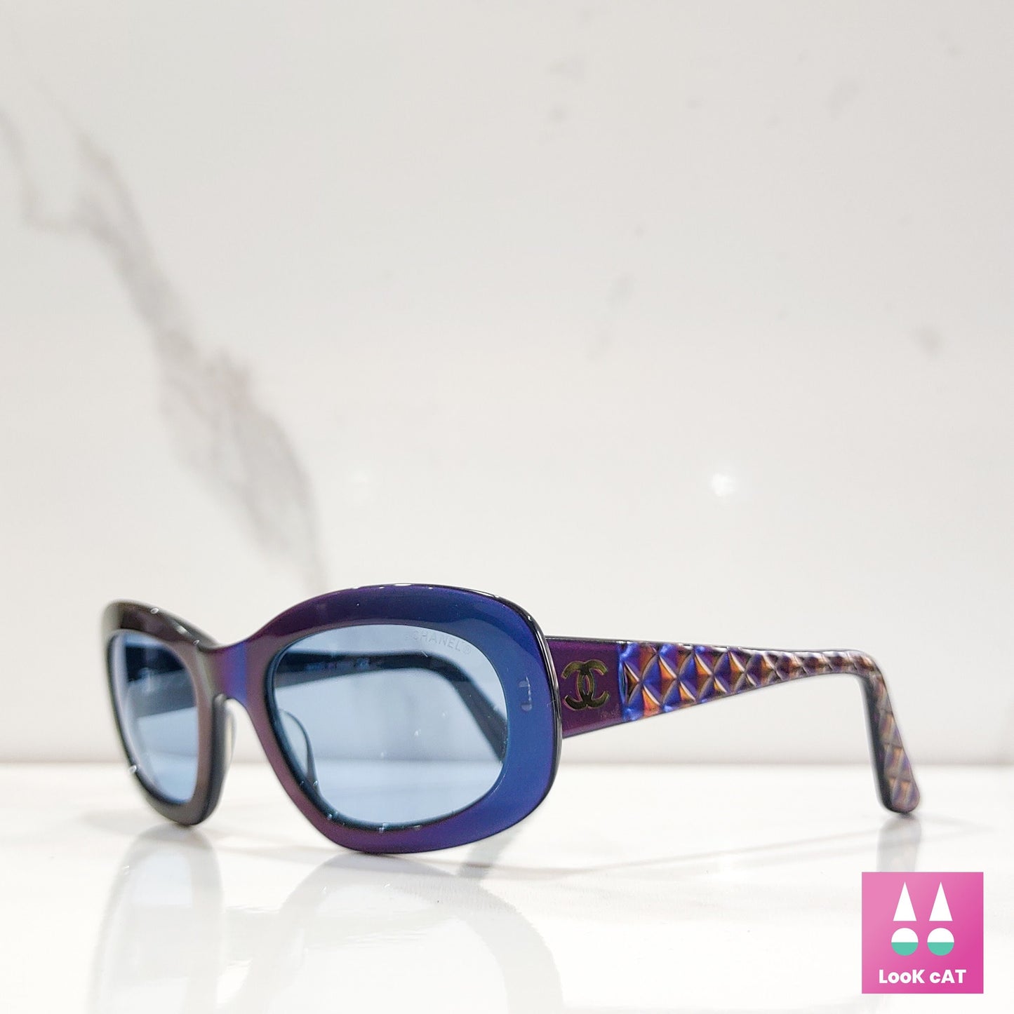Chanel mod 5009 occhiali da sole vintage lunetta brille tonalità y2k occhiali senza montatura