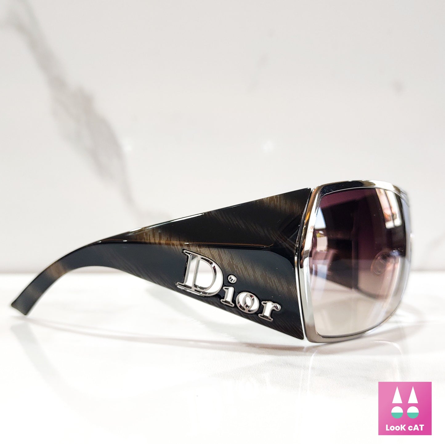 Christian Dior Gaucho 2 occhiali da sole vintage a scudo NOS occhiali gafas y2k