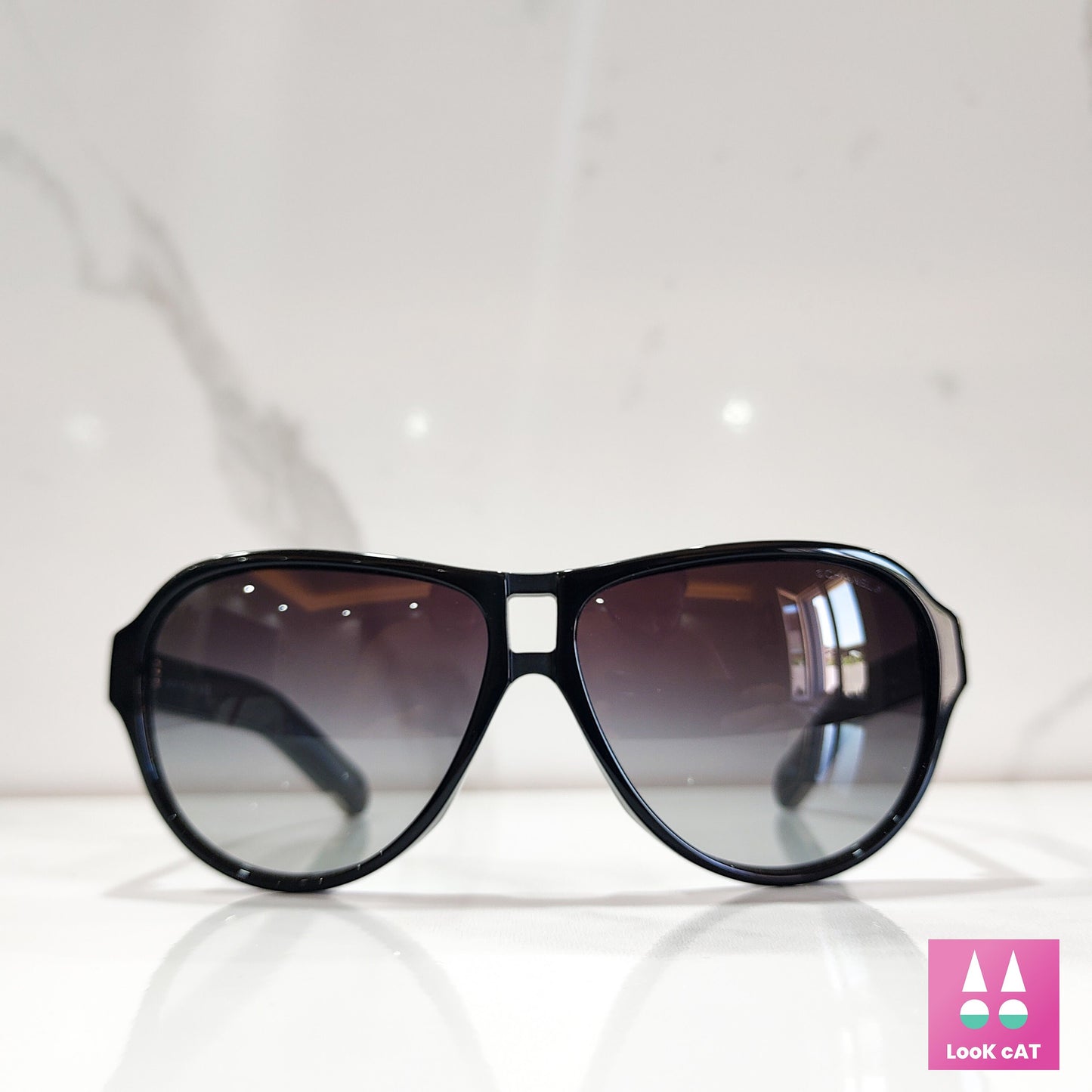 Chanel 5233 occhiali da sole vintage NOS avvolgenti con scudo lunetta brille y2k tonalità pilota