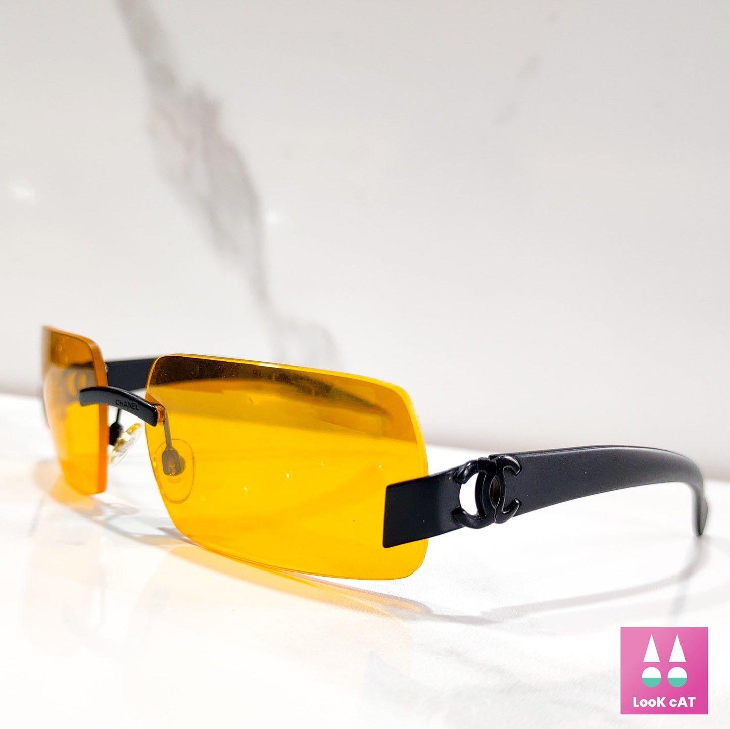 Occhiali da sole Chanel 4048 modello lunette brille y2k shades senza montatura