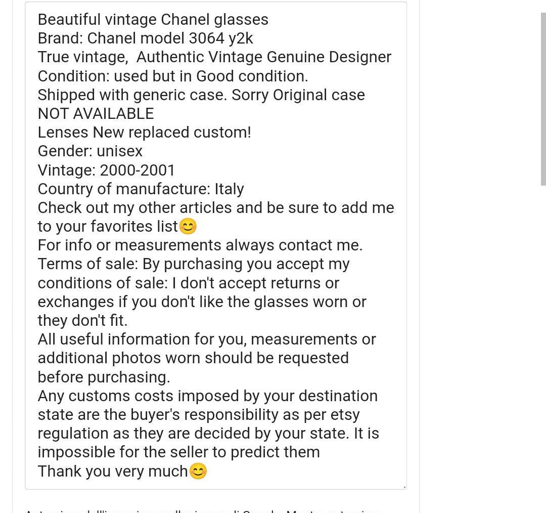 Occhiali da sole Chanel modello 3064 Y2K lunetta tonalità brille Lente gialla
