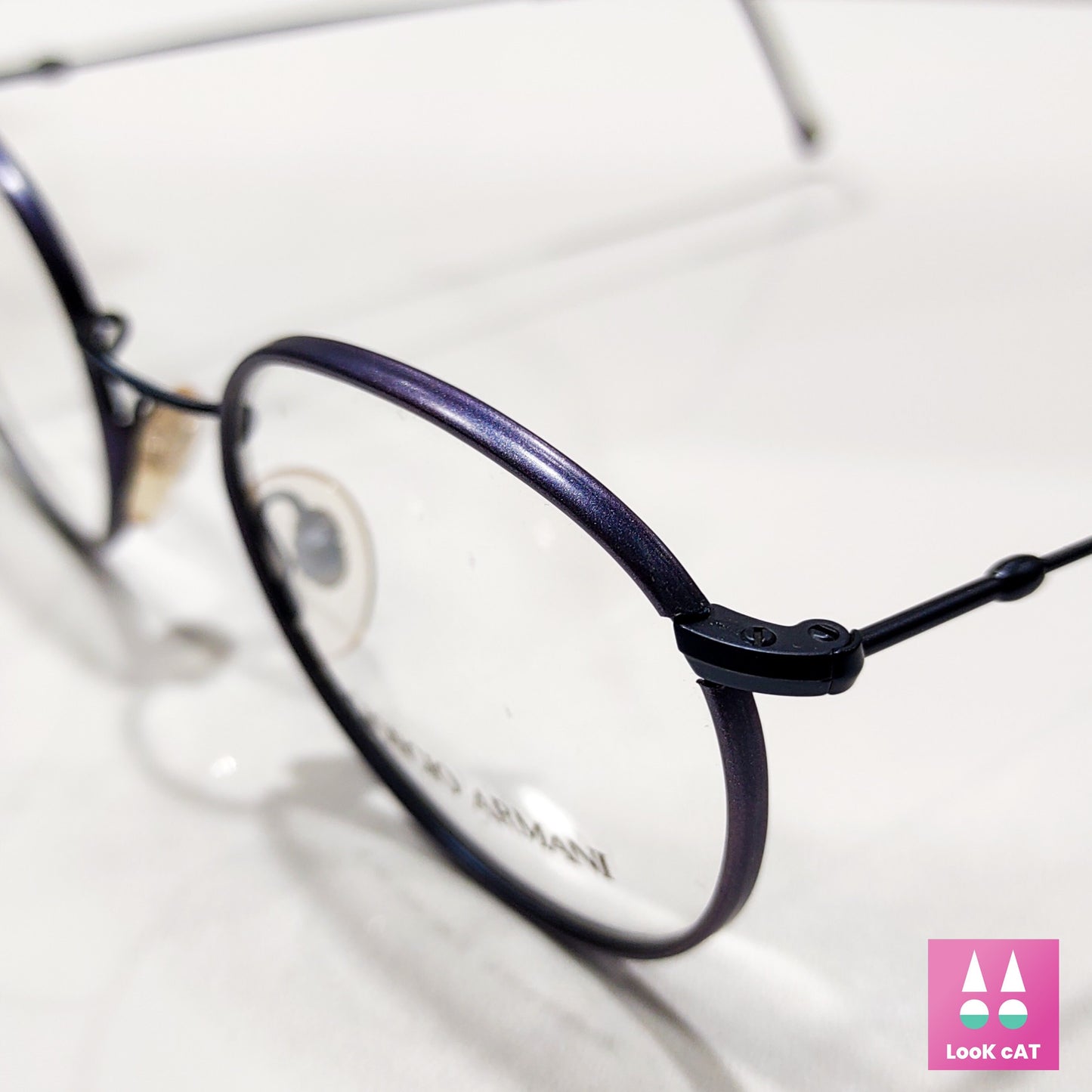 Giorgio Armani 253 eyeframe occhiali da vista lunetta tonalità brille pantos occhiali vintage anni '90 made in Italy