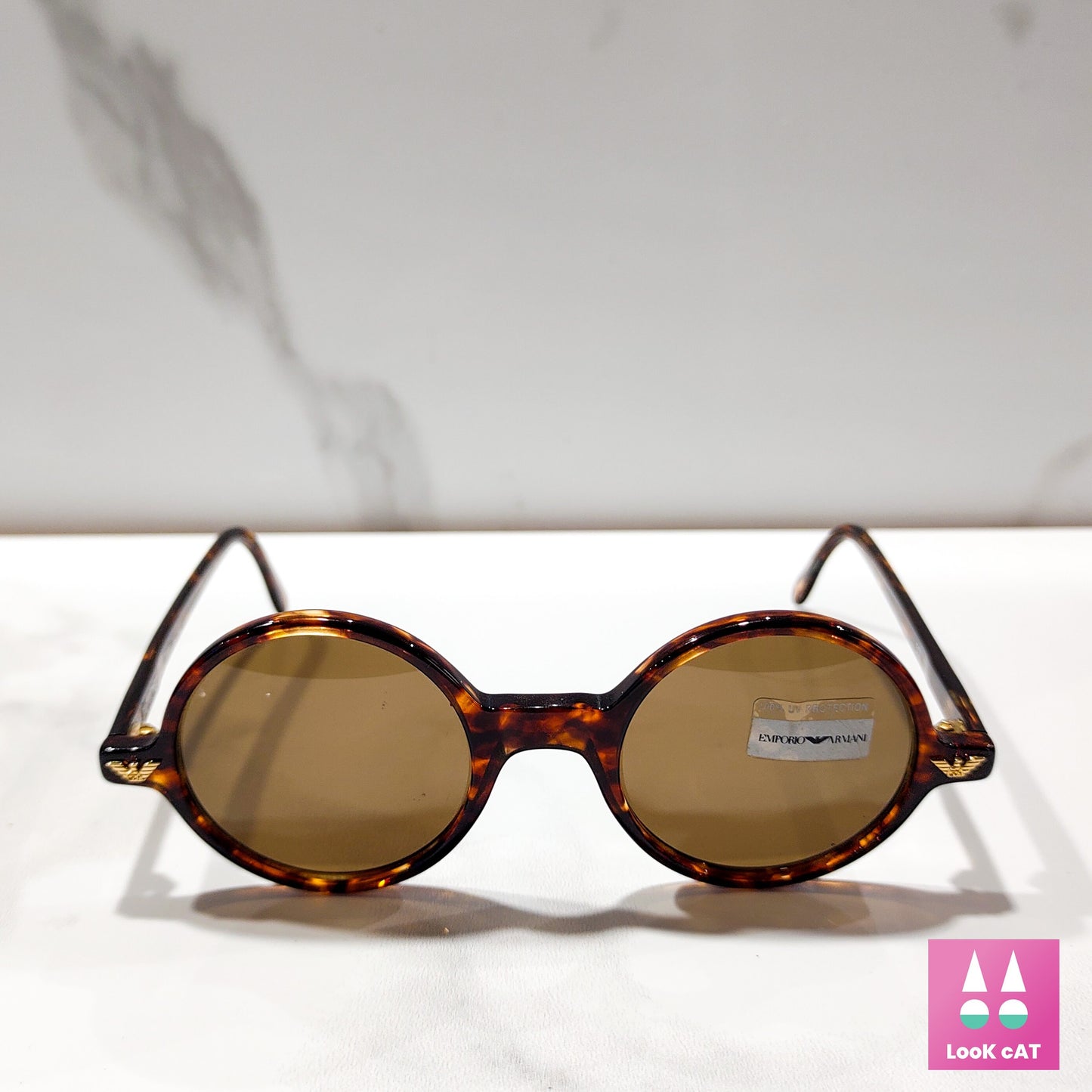 Occhiali da sole Emporio Armani 501 Giorgio Armani lunetta tonalità brille pantos anni '90 vintage made in Italy