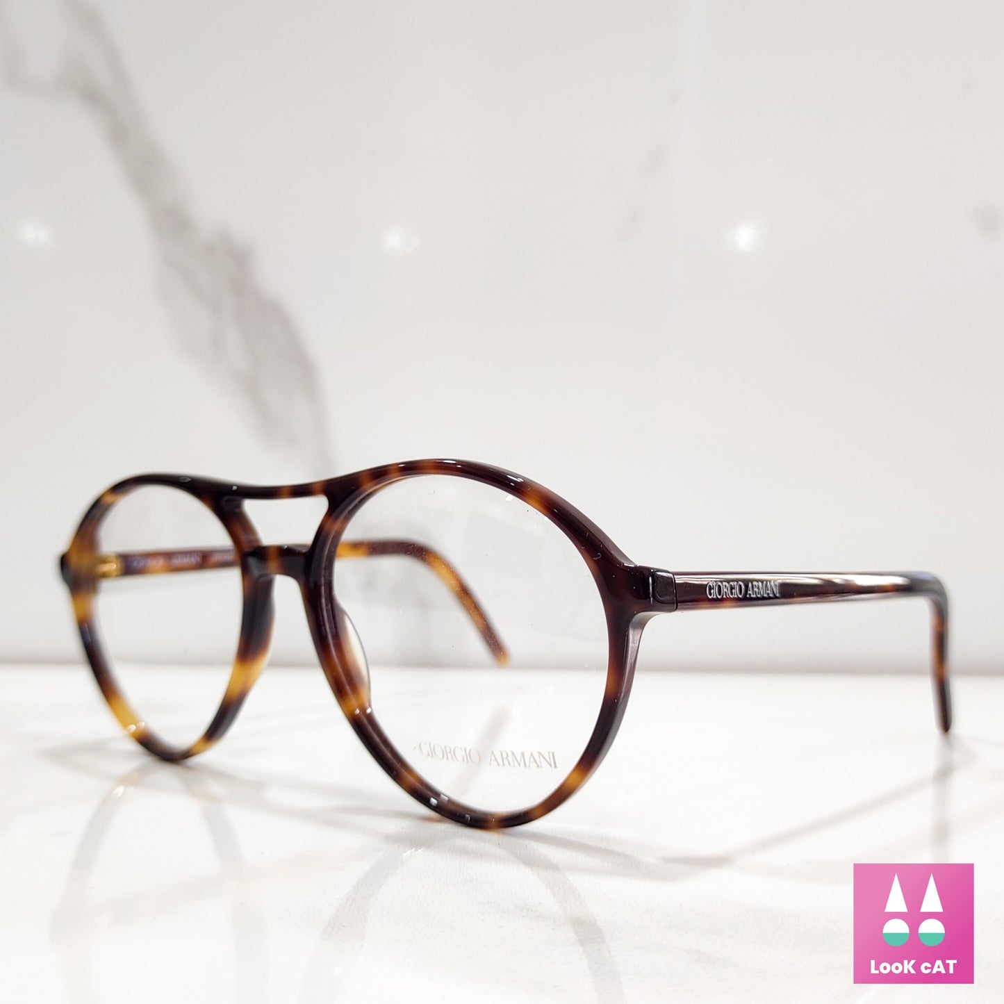 Occhiali da vista Giorgio Armani 314 eyeframe lunetta tonalità brille pantos occhiali vintage anni '80 realizzati in Italia