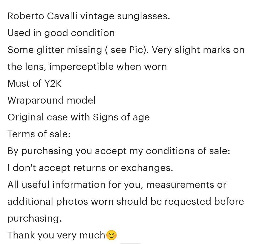 Roberto Cavalli mod Cicno 223 y2k occhiali da vista montatura lunetta brille y2k anni '90 tonalità monogramma autentico designer