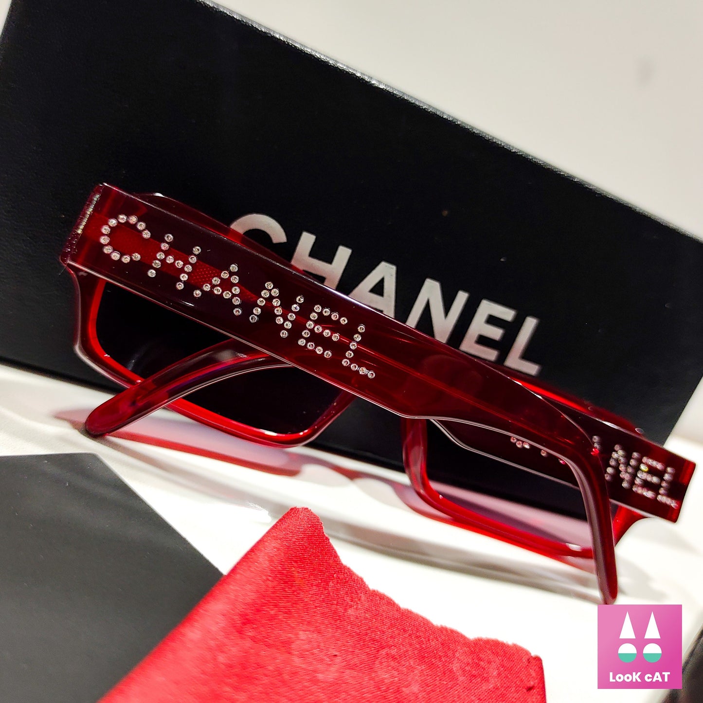 Occhiali da sole Chanel modello 3059 lunette brille tonalità y2k senza montatura