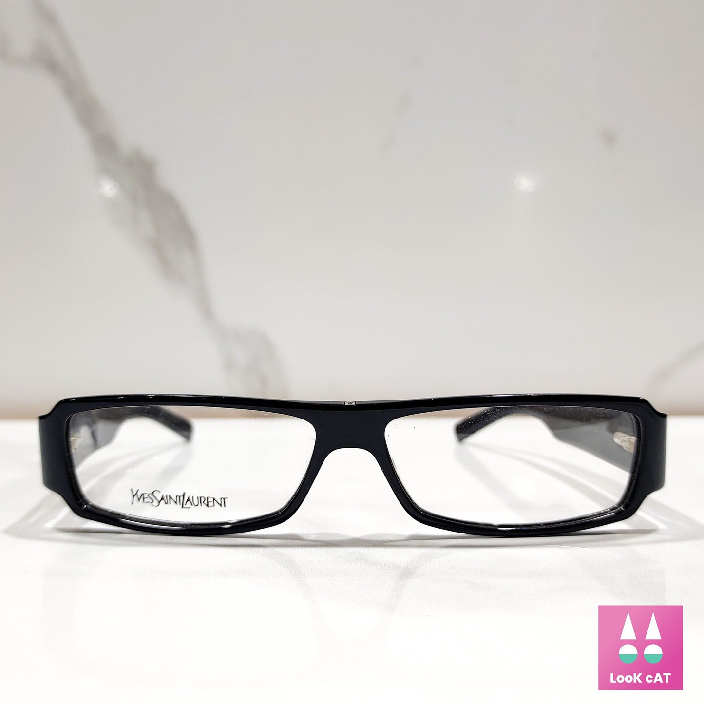 Yves Saint Laurent mod 6085 YSL y2k occhiali da vista montatura lunetta brille y2k anni '90 tonalità monogramma autentico designer
