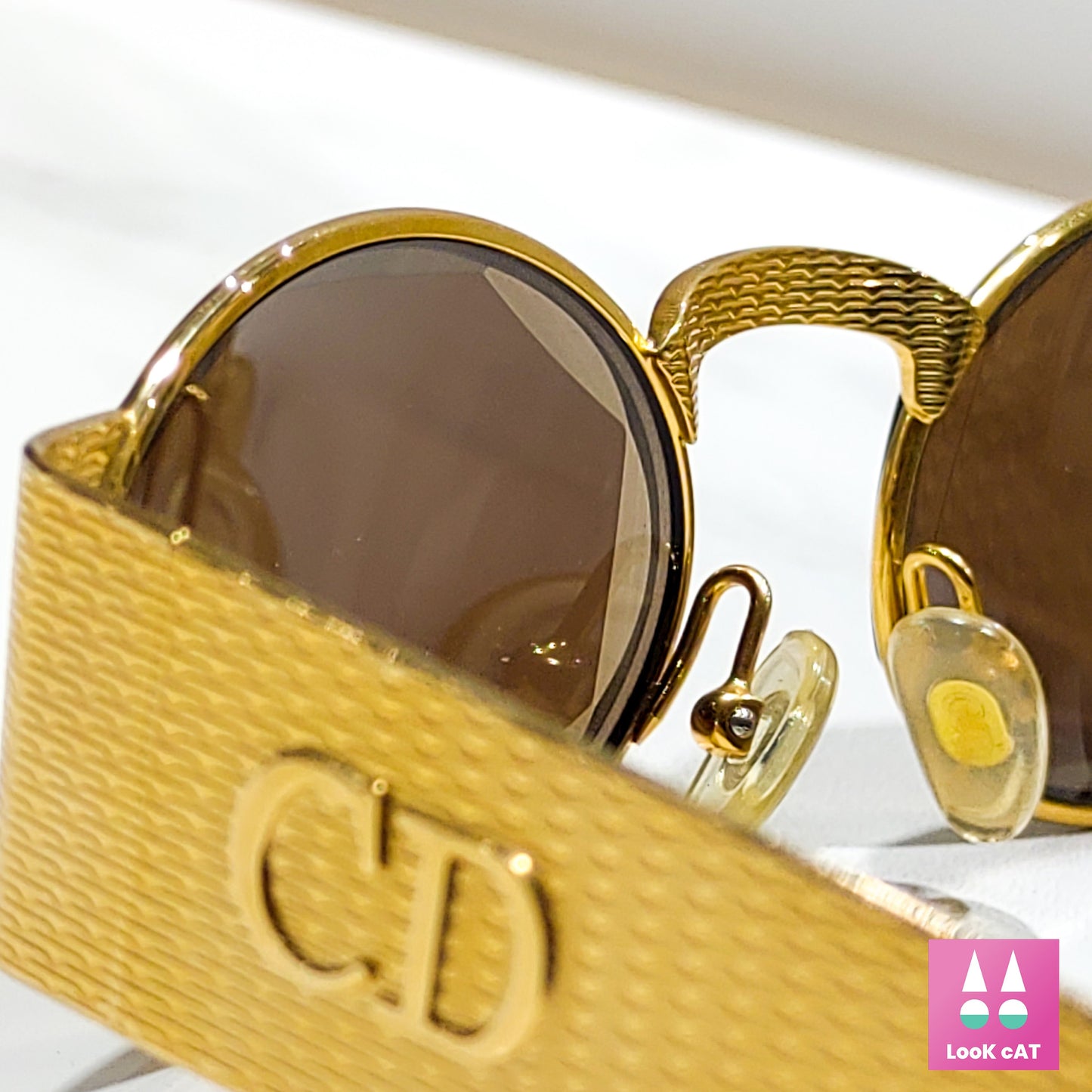 Christian Dior mod 2007 occhiali da sole vintage occhiali gafas y2k lenti ovali montatura dorata anni '90